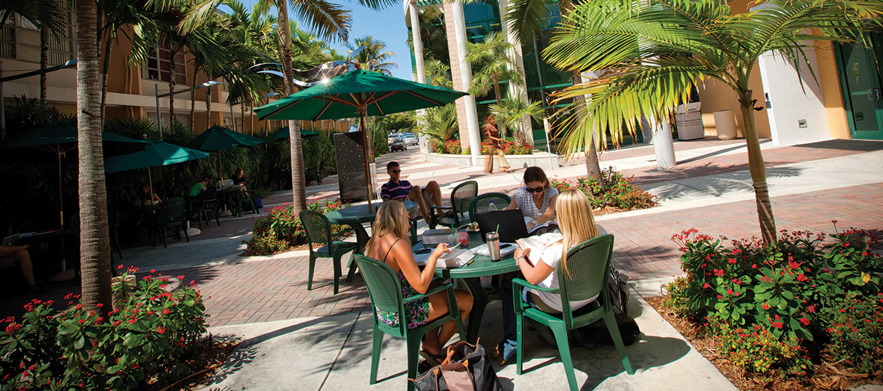 Students Outside Music Library
