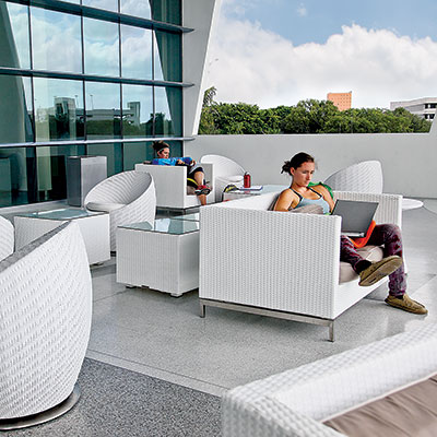 Studying in the Student Center