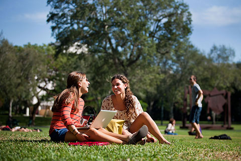 Two Students on Foote Green