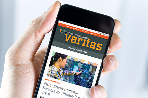 Veritas on iPhone screen