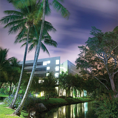 UM Campus at night